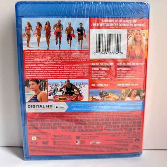 $5/20 Baywatch (Extended Cut) - Blu-ray & DVD Combo Set - Picture 2 of 2